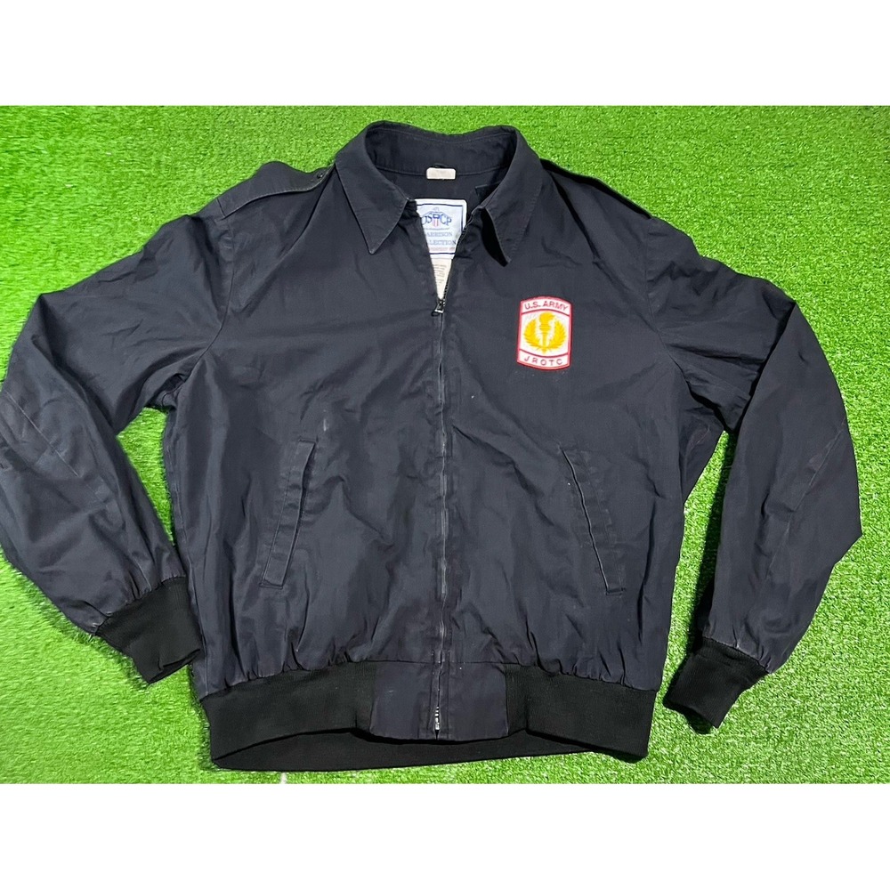 US Army ROTC Jacket MED 90s Black Garrison Collection Military Defense Logistics